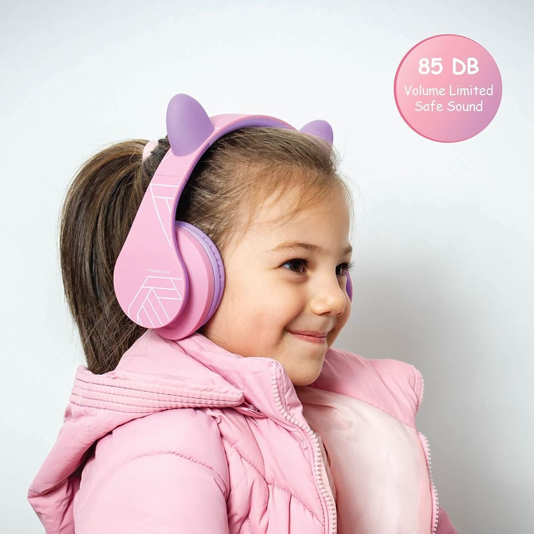 PowerLocus P2Kids Bluetooth Headset Purple/Pink Ears PowerLocus P2Kids Bluetooth Headset Purple/Pink Ears