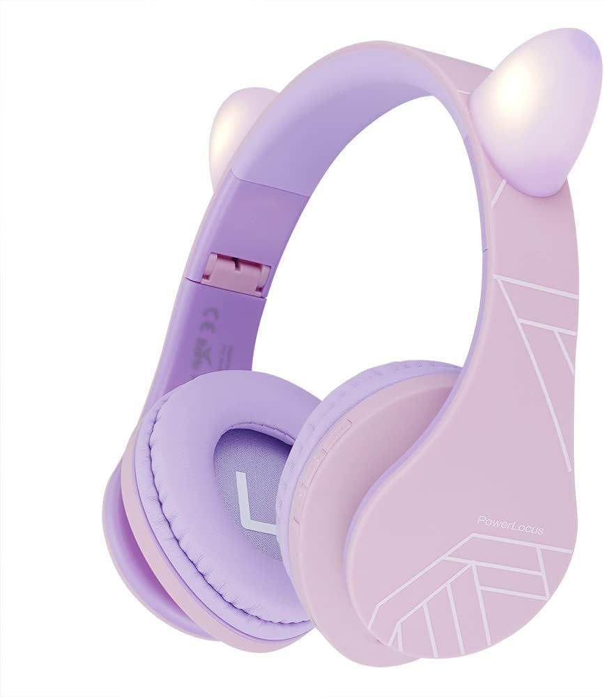 PowerLocus P2Kids Bluetooth Headset Purple/Pink Ears PowerLocus P2Kids Bluetooth Headset Purple/Pink Ears