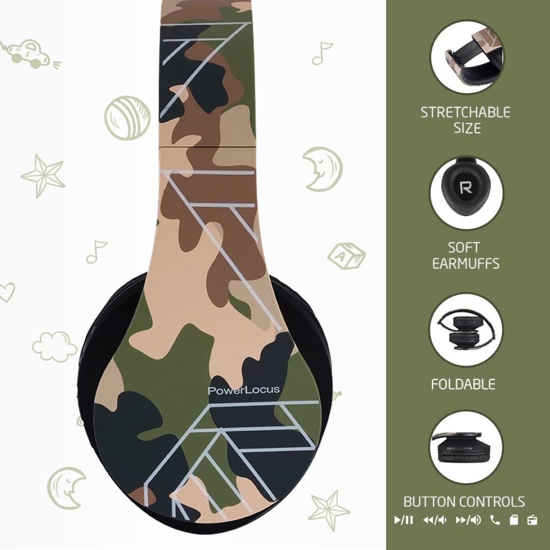 PowerLocus P2Kids Bluetooth Headset Camo PowerLocus P2Kids Bluetooth Headset Camo
