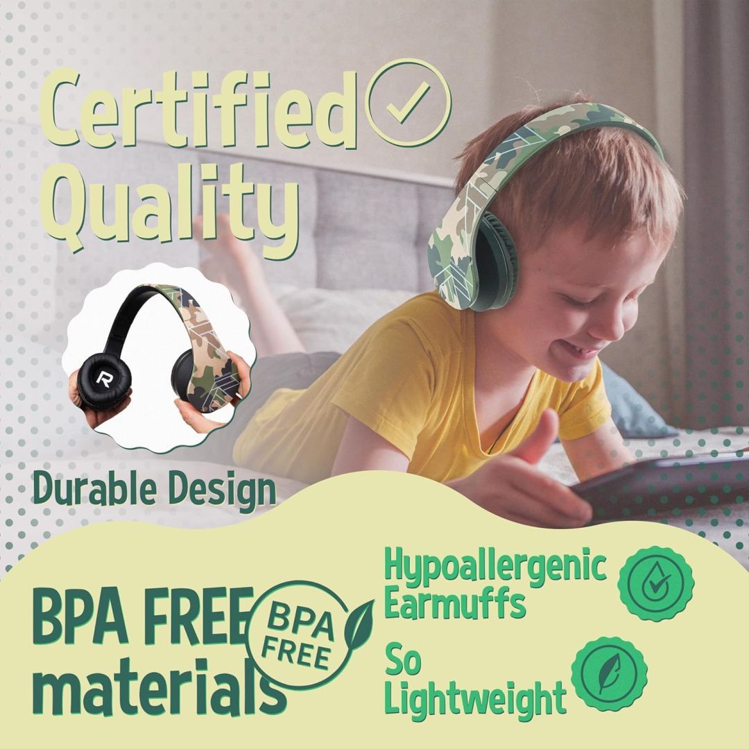 PowerLocus P2Kids Bluetooth Headset Camo PowerLocus P2Kids Bluetooth Headset Camo