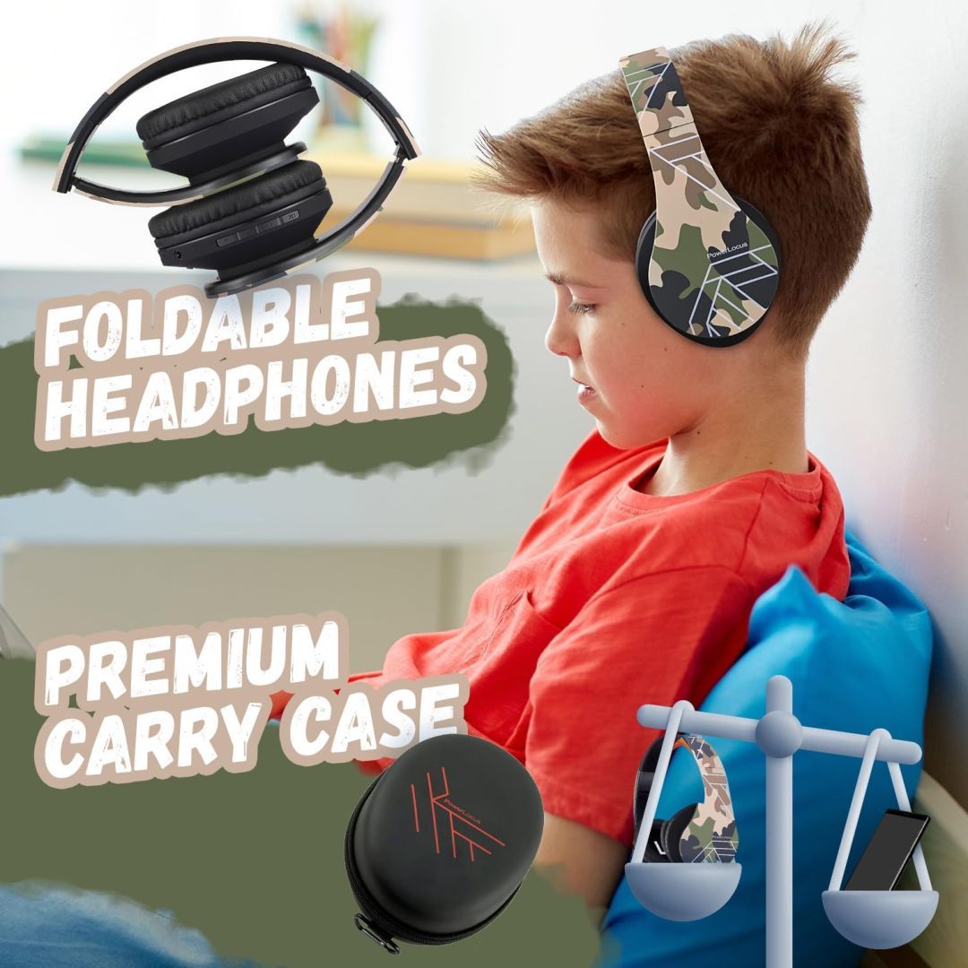 PowerLocus P2Kids Bluetooth Headset Camo PowerLocus P2Kids Bluetooth Headset Camo