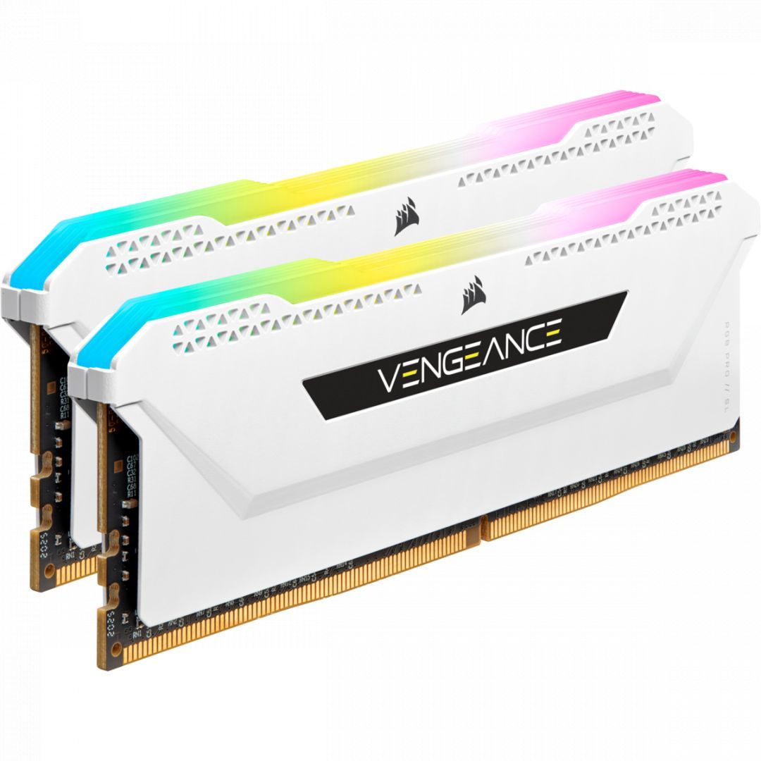 Corsair 32GB DDR4 3200MHz Kit(2x16GB) Vengeance RGB Pro SL White Corsair 32GB DDR4 3200MHz Kit(2x16GB) Vengeance RGB Pro SL White