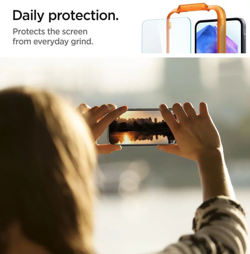 Spigen Glass tR AlignMaster Samsung Galaxy A55 2 Pack Spigen Glass tR AlignMaster Samsung Galaxy A55 2 Pack