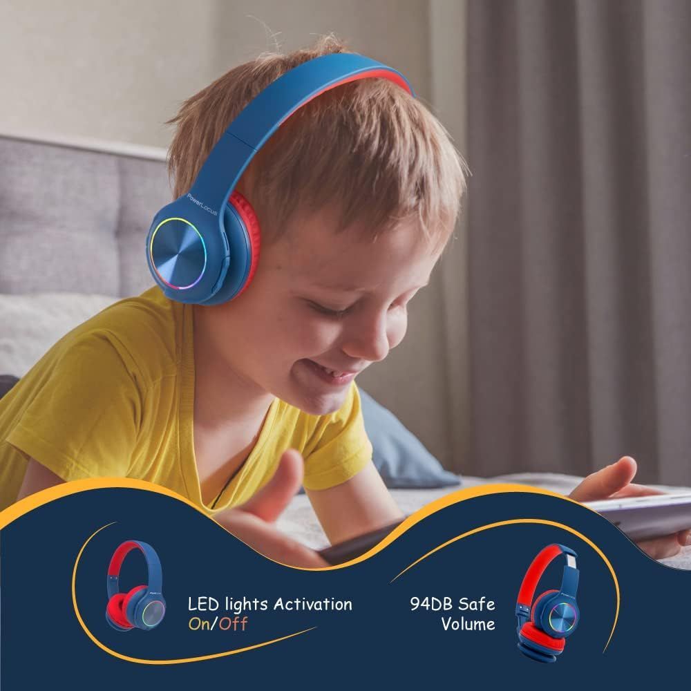PowerLocus PLED Kids Bluetooth Headset Blue/Red PowerLocus PLED Kids Bluetooth Headset Blue/Red