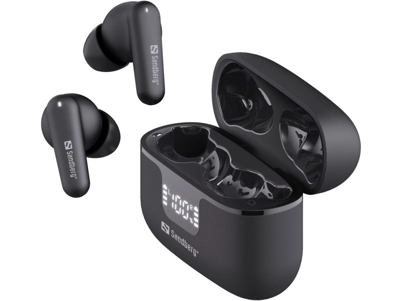 Sandberg ANC+ENC Bluetooth Headset Black