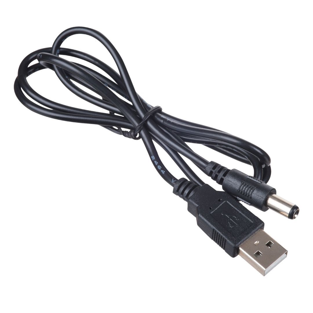Akyga AK-DC-04 USB-A / DC 5,5 x 2,4mm cable 0,8m Black Akyga AK-DC-04 USB-A / DC 5,5 x 2,4mm cable 0,8m Black