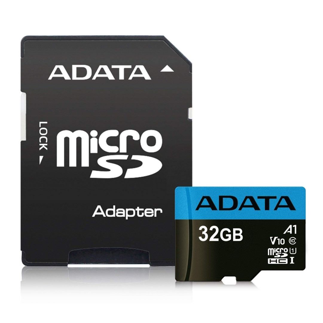 A-Data 32GB microSDHC Premier UHS-I Class10 V10 A1 + adapterrel A-Data 32GB microSDHC Premier UHS-I Class10 V10 A1 + adapterrel