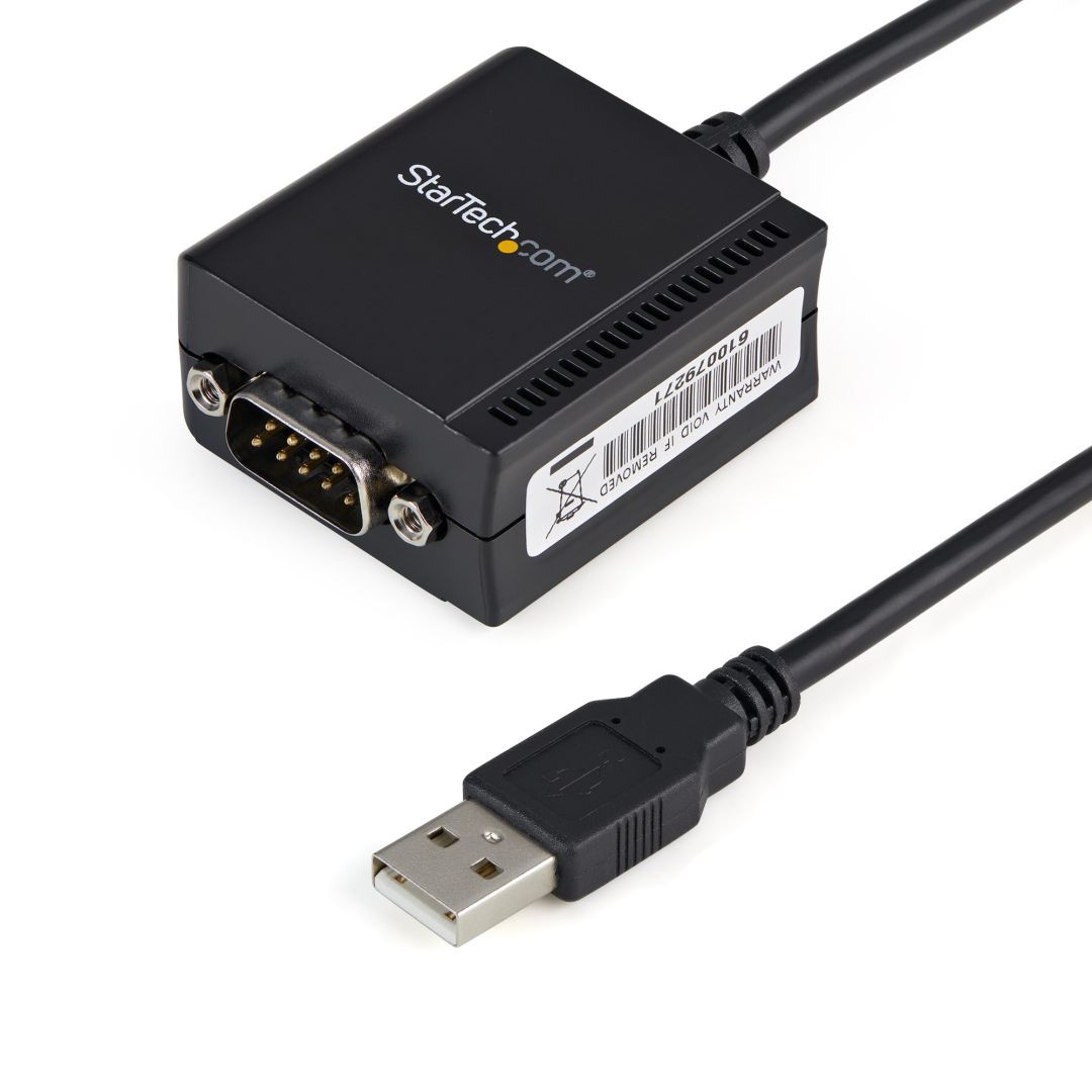 Startech USB to Serial RS232 Adapter Cable with COM Retention 1,8m Black Startech USB to Serial RS232 Adapter Cable with COM Retention 1,8m Black
