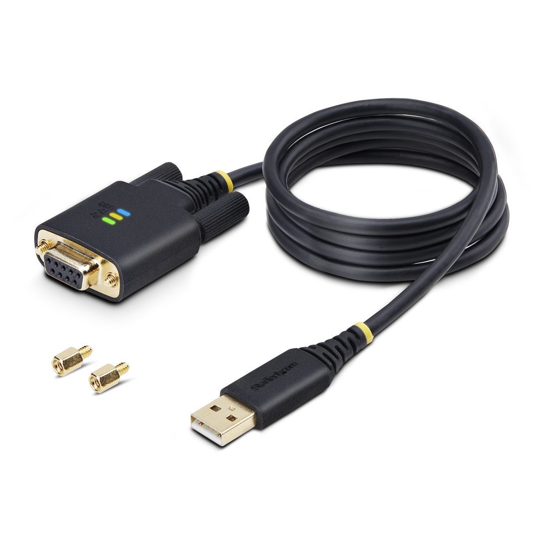 Startech USB-A to RS232 1m Black Startech USB-A to RS232 1m Black