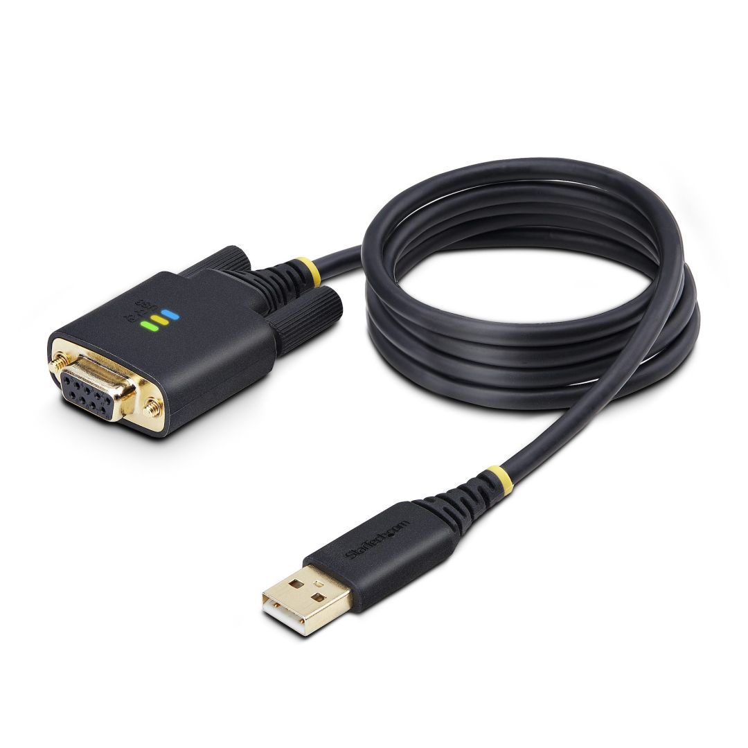Startech USB-A to RS232 1m Black Startech USB-A to RS232 1m Black