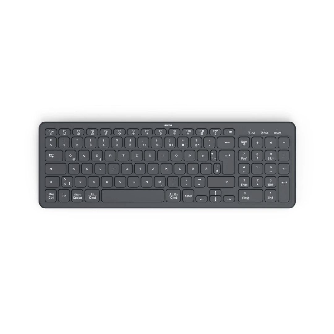 Hama WK-300 Wireless Bluetooth Keyboard Black HU