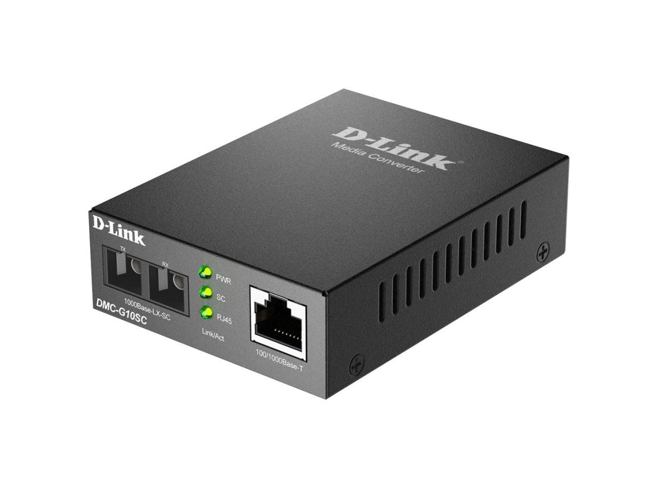 D-Link DMC-G10SC 100/1000Base-T to 1000Base-LX SC Single-Mode Media Converter D-Link DMC-G10SC 100/1000Base-T to 1000Base-LX SC Single-Mode Media Converter