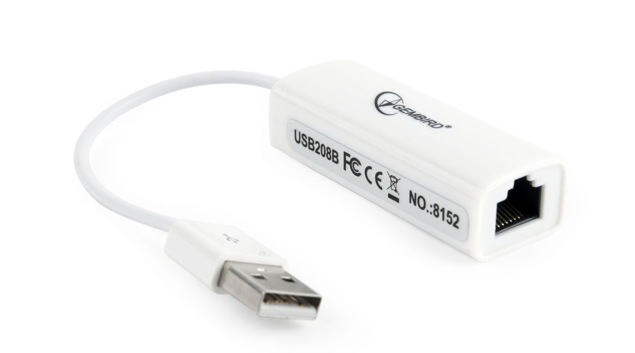Gembird NIC-U2-02 USB2.0 LAN adapter White Gembird NIC-U2-02 USB2.0 LAN adapter White