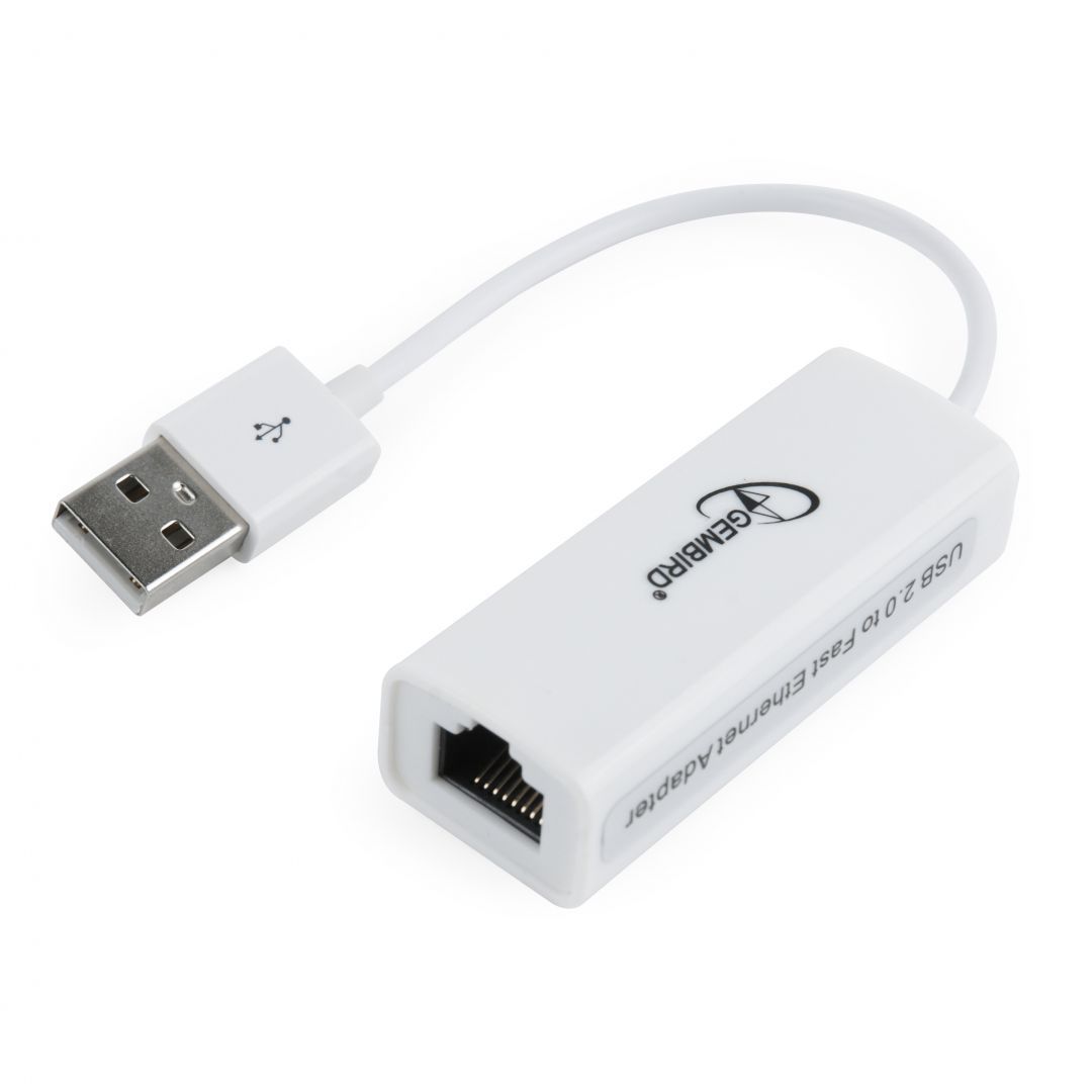 Gembird NIC-U2-02 USB2.0 LAN adapter White Gembird NIC-U2-02 USB2.0 LAN adapter White