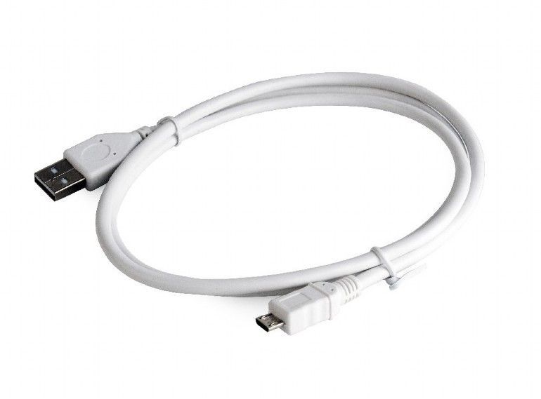 Gembird CCP-MUSB2-AMBM-W micro USB 2.0 cable AM-MBM5P 1m White Gembird CCP-MUSB2-AMBM-W micro USB 2.0 cable AM-MBM5P 1m White