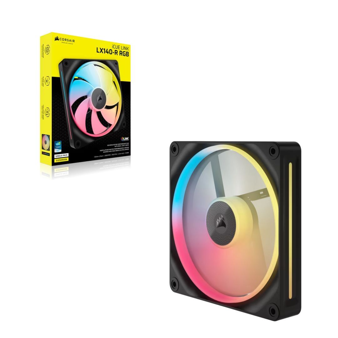 Corsair iCUE LINK LX140-R RGB 140mm PWM Reverse Fan Expansion Corsair iCUE LINK LX140-R RGB 140mm PWM Reverse Fan Expansion
