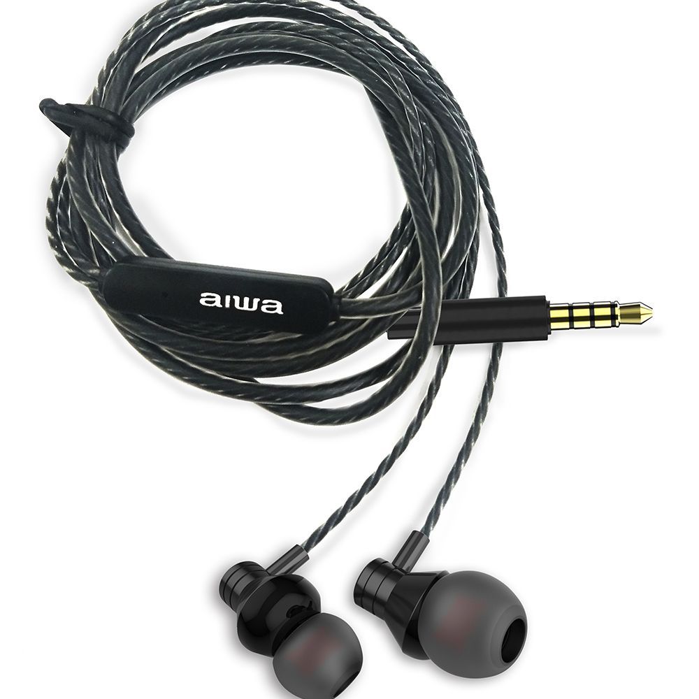 Aiwa ESTM-50BK In-Ear Headphone Black Aiwa ESTM-50BK In-Ear Headphone Black