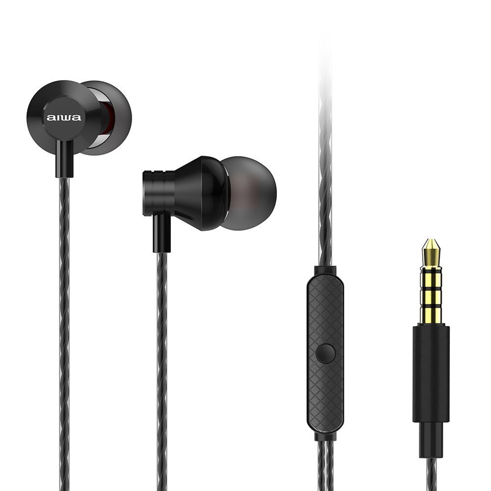 Aiwa ESTM-50BK In-Ear Headphone Black Aiwa ESTM-50BK In-Ear Headphone Black