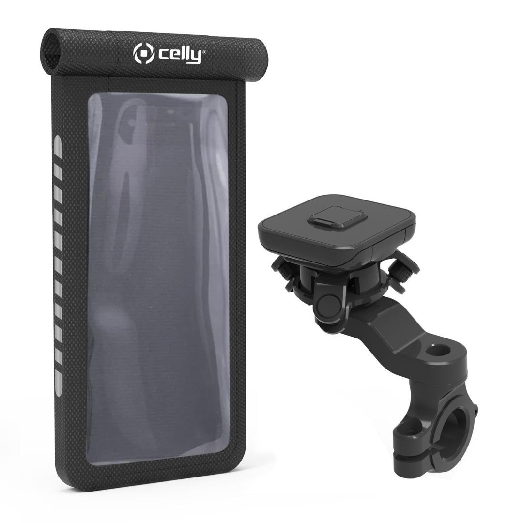 CELLY SNAPMAGFLEX Smartphone Holder for Bike with Case Black