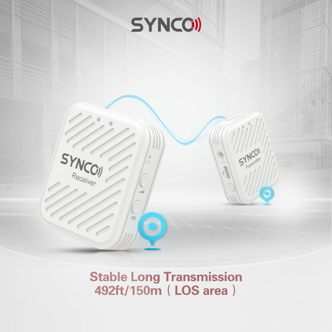 Synco WAir-G1 (A1) Professional Wireless Clip on Microphone White Synco WAir-G1 (A1) Professional Wireless Clip on Microphone White