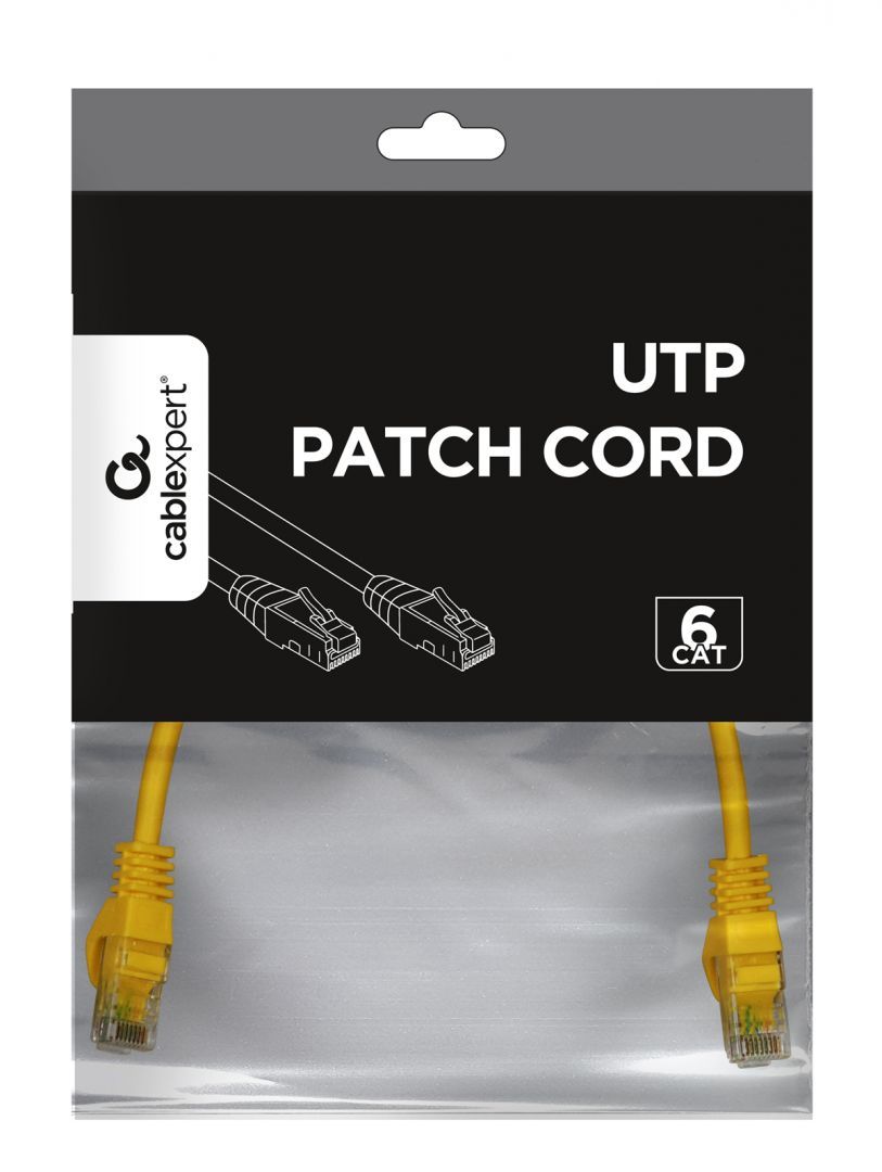 Gembird CAT6 U-UTP Patch Cable 0,25m Yellow Gembird CAT6 U-UTP Patch Cable 0,25m Yellow