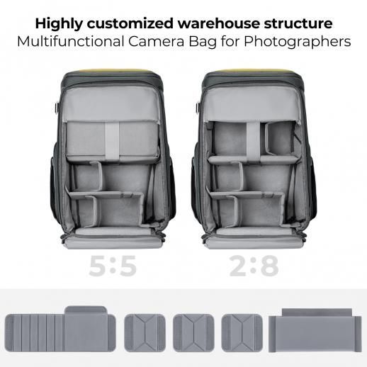 K&F Concept Camera Alpha Backpack Air 25L Black/Yellow K&F Concept Camera Alpha Backpack Air 25L Black/Yellow