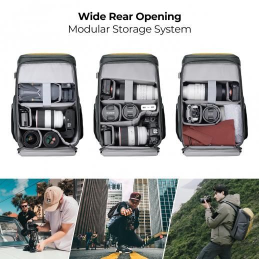 K&F Concept Camera Alpha Backpack Air 25L Black/Yellow K&F Concept Camera Alpha Backpack Air 25L Black/Yellow