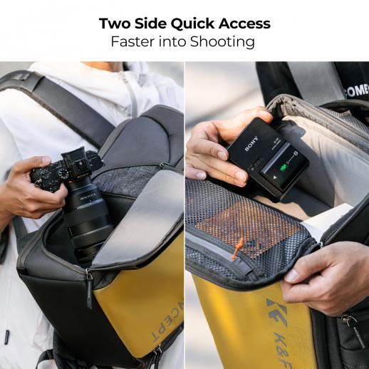 K&F Concept Camera Alpha Backpack Air 25L Black/Yellow K&F Concept Camera Alpha Backpack Air 25L Black/Yellow