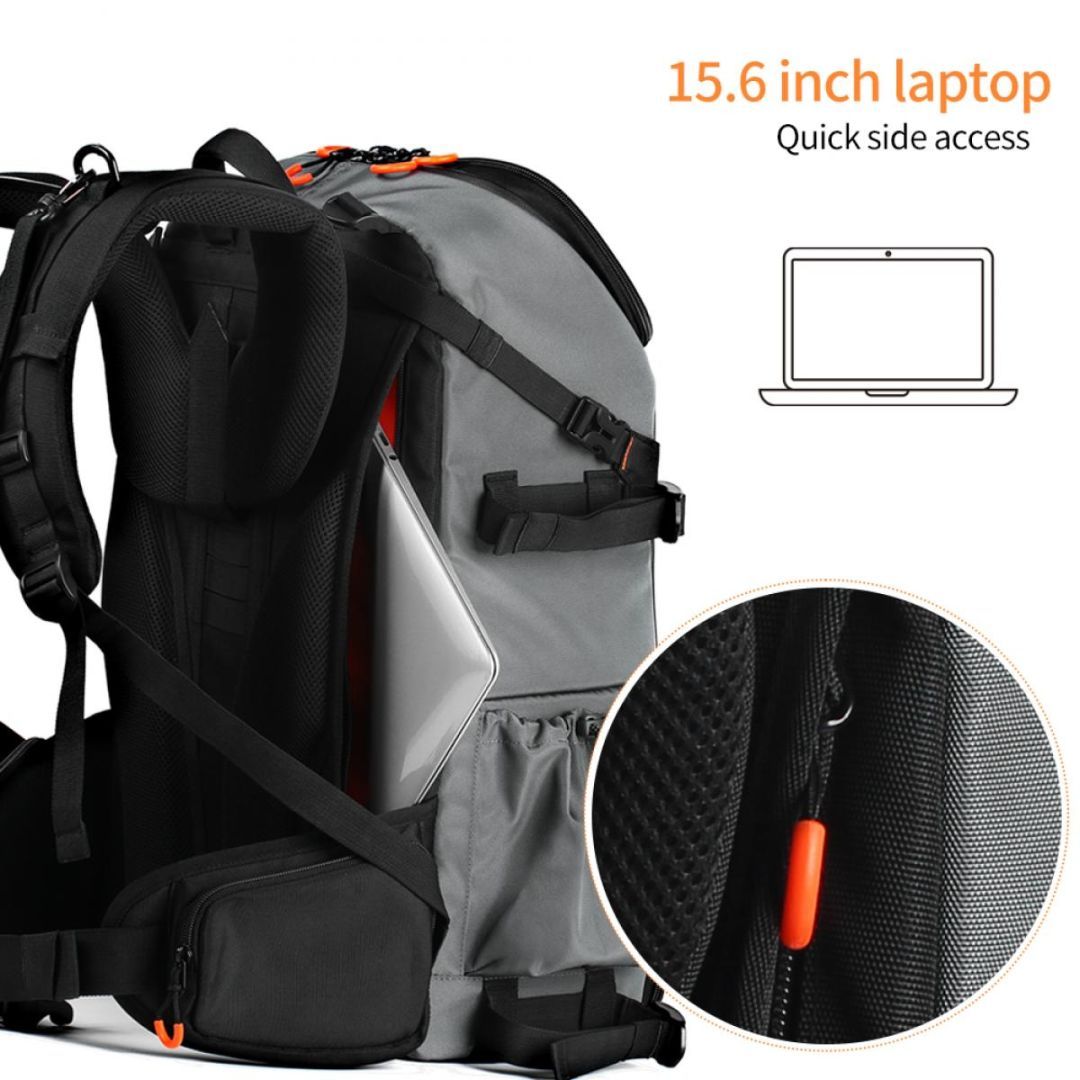 K&F Concept Pro Large Camera Backpack 17" 32L Waterproof Black/Orange K&F Concept Pro Large Camera Backpack 17" 32L Waterproof Black/Orange