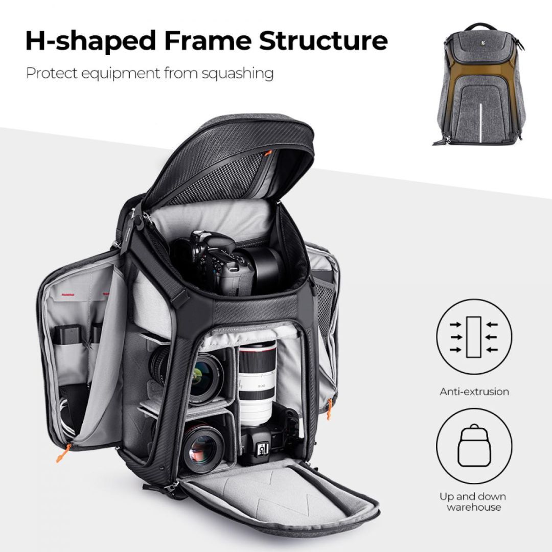 K&F Concept Alpha Camera Backpack 25L Waterproof 15,6" Grey K&F Concept Alpha Camera Backpack 25L Waterproof 15,6" Grey
