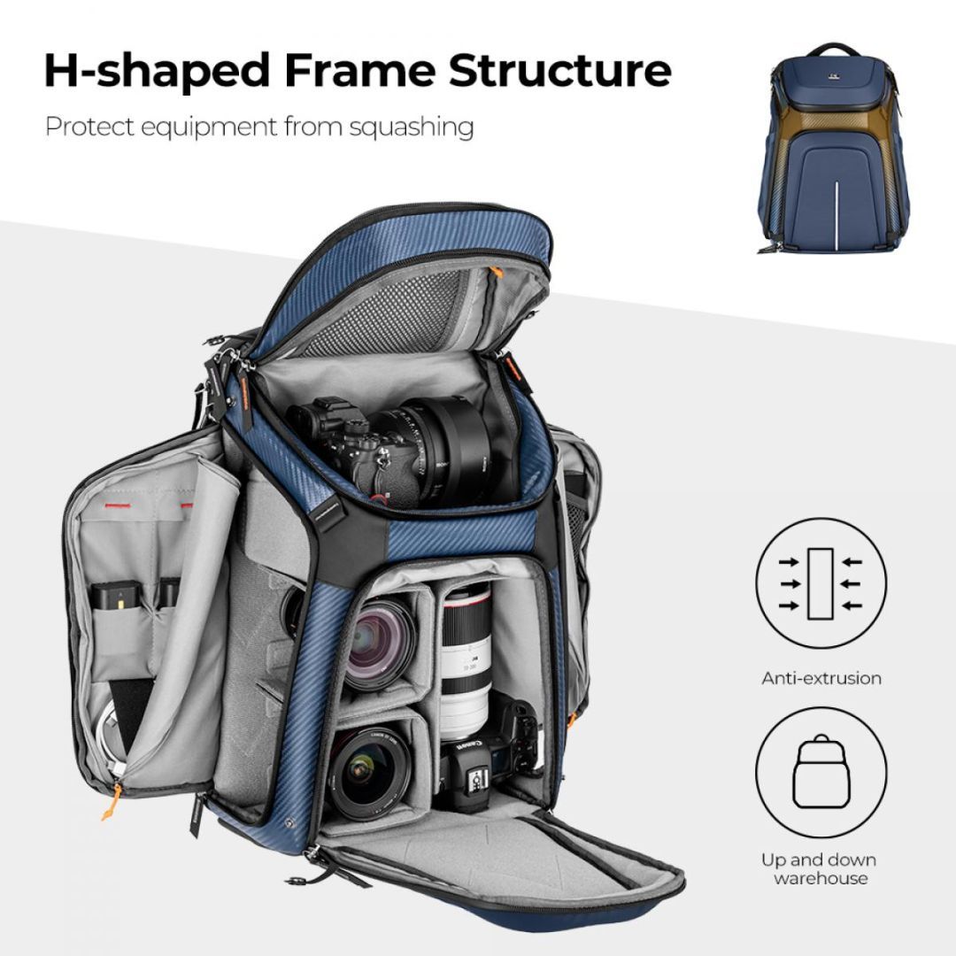 K&F Concept Alpha Camera Backpack 25L Waterproof 15,6" Deep Blue K&F Concept Alpha Camera Backpack 25L Waterproof 15,6" Deep Blue