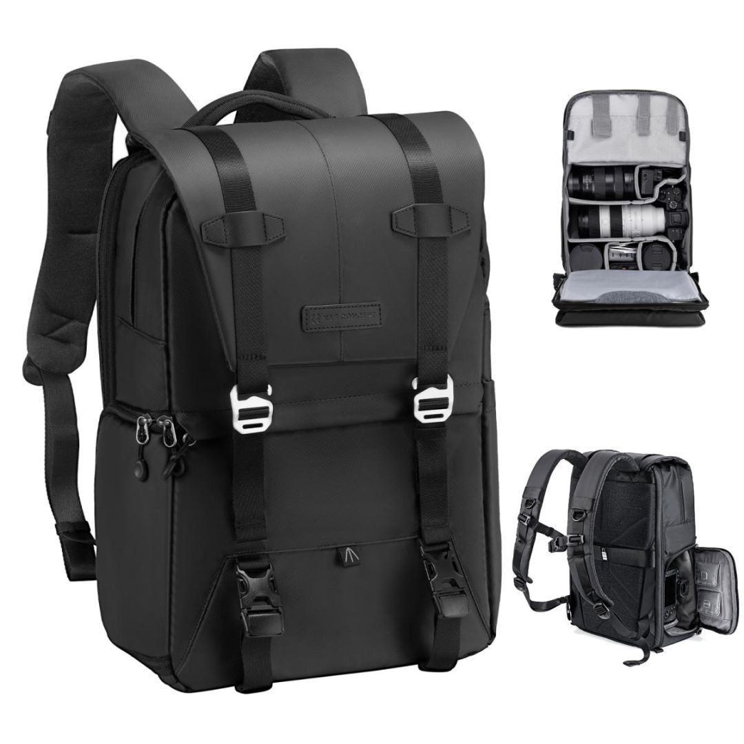 K&F Concept Multifunctional Camera Backpack 20L 15,6" Waterproof with Tripod Straps Black K&F Concept Multifunctional Camera Backpack 20L 15,6" Waterproof with Tripod Straps Black