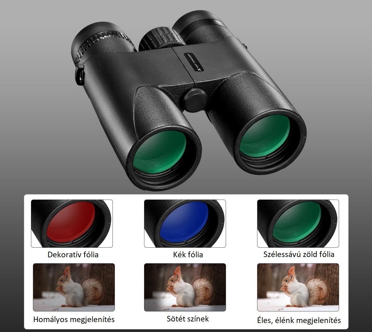 K&F Concept Távcső BAK4 Prism 10x25 K&F Concept Távcső BAK4 Prism 10x25