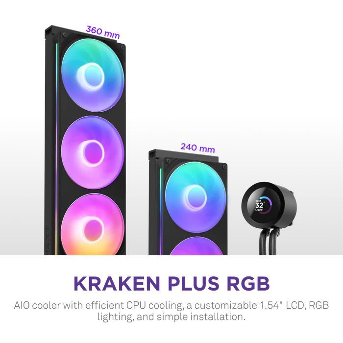 NZXT Kraken Plus 360 RGB Black NZXT Kraken Plus 360 RGB Black