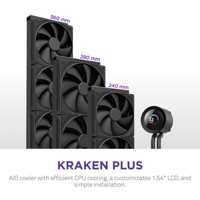 NZXT Kraken Plus 360 Black NZXT Kraken Plus 360 Black