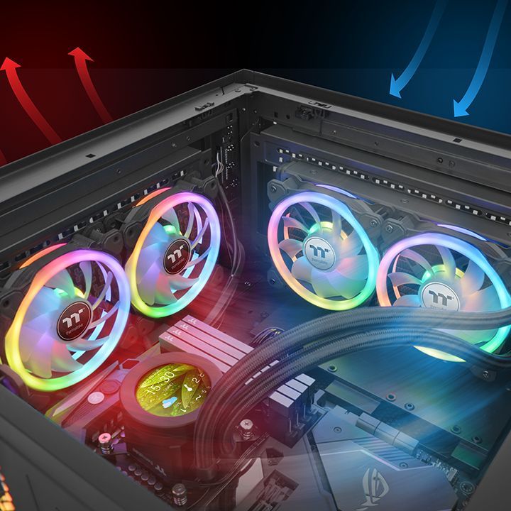 Thermaltake SWAFAN 14 RGB Radiator Fan (3-Fan Pack) Thermaltake SWAFAN 14 RGB Radiator Fan (3-Fan Pack)