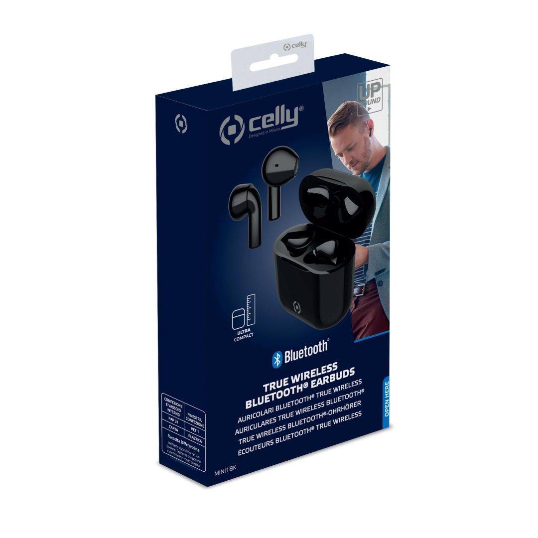 CELLY Mini True Wireless Earphones Black CELLY Mini True Wireless Earphones Black