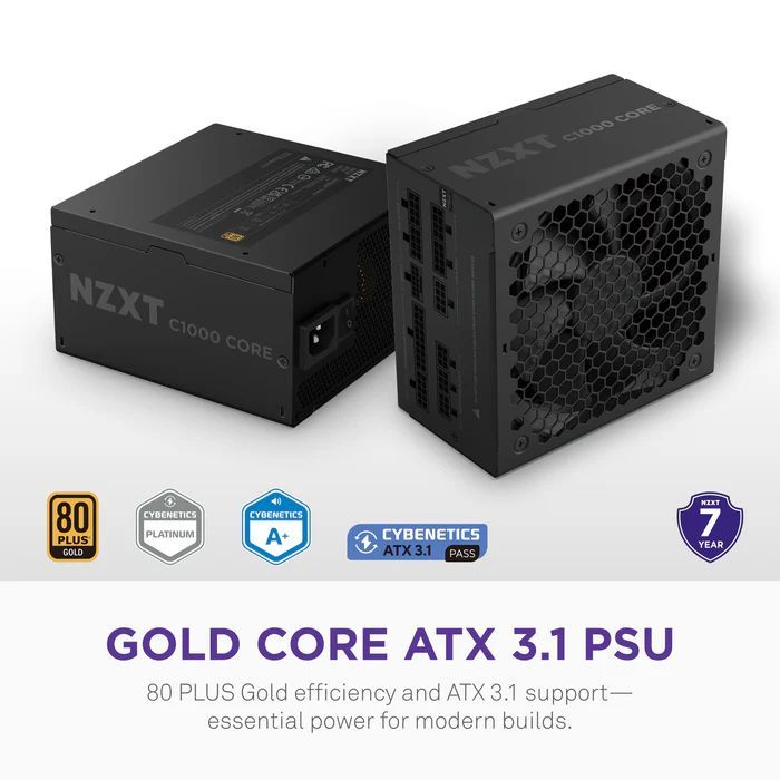 NZXT 1000W 80+ Gold C1000 Core Black NZXT 1000W 80+ Gold C1000 Core Black
