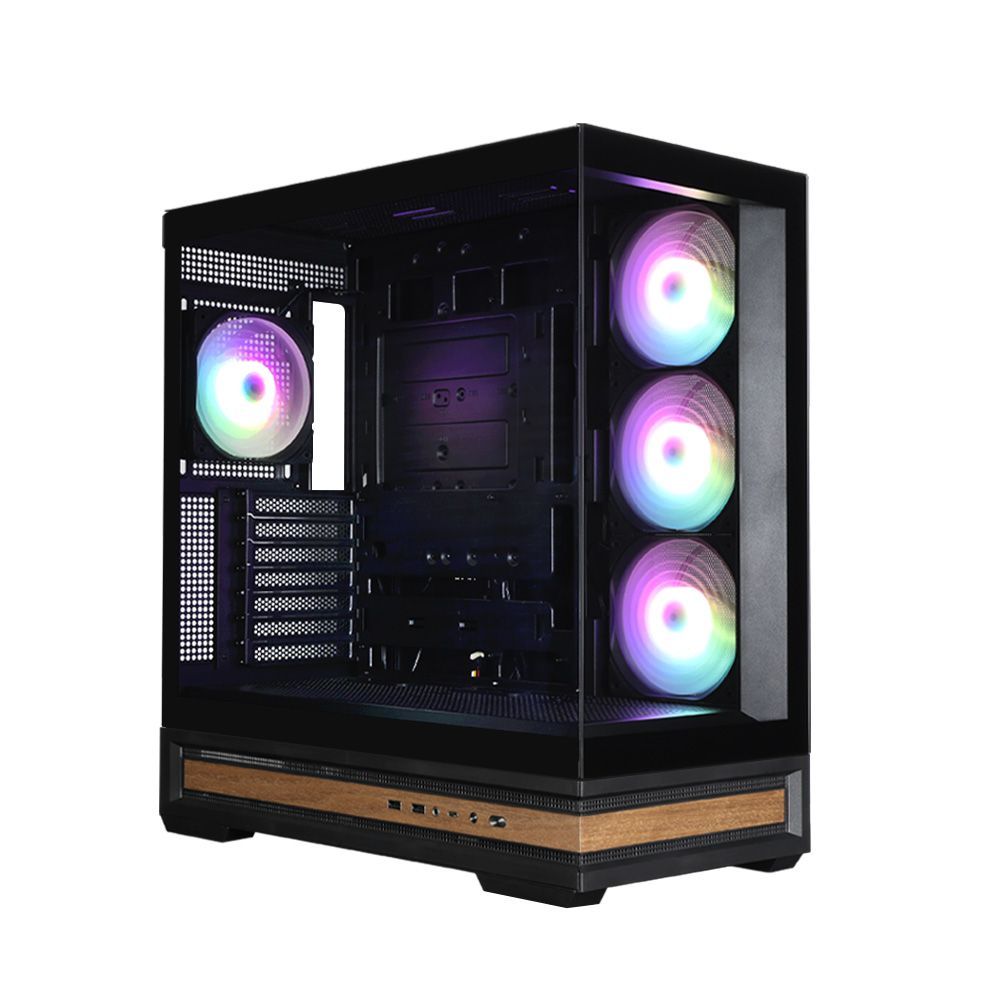 Zalman P40 NAMU RGB Tempered Glass Black