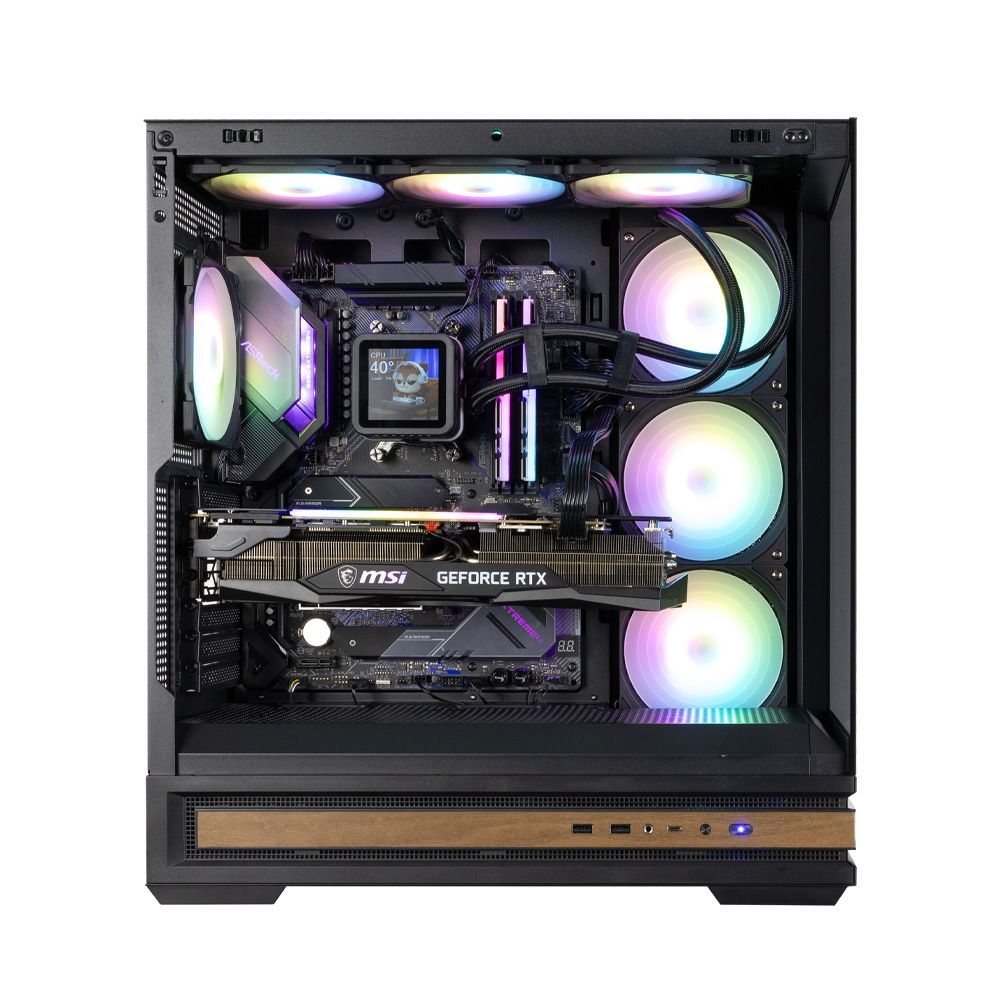 Zalman P40 NAMU RGB Tempered Glass Black