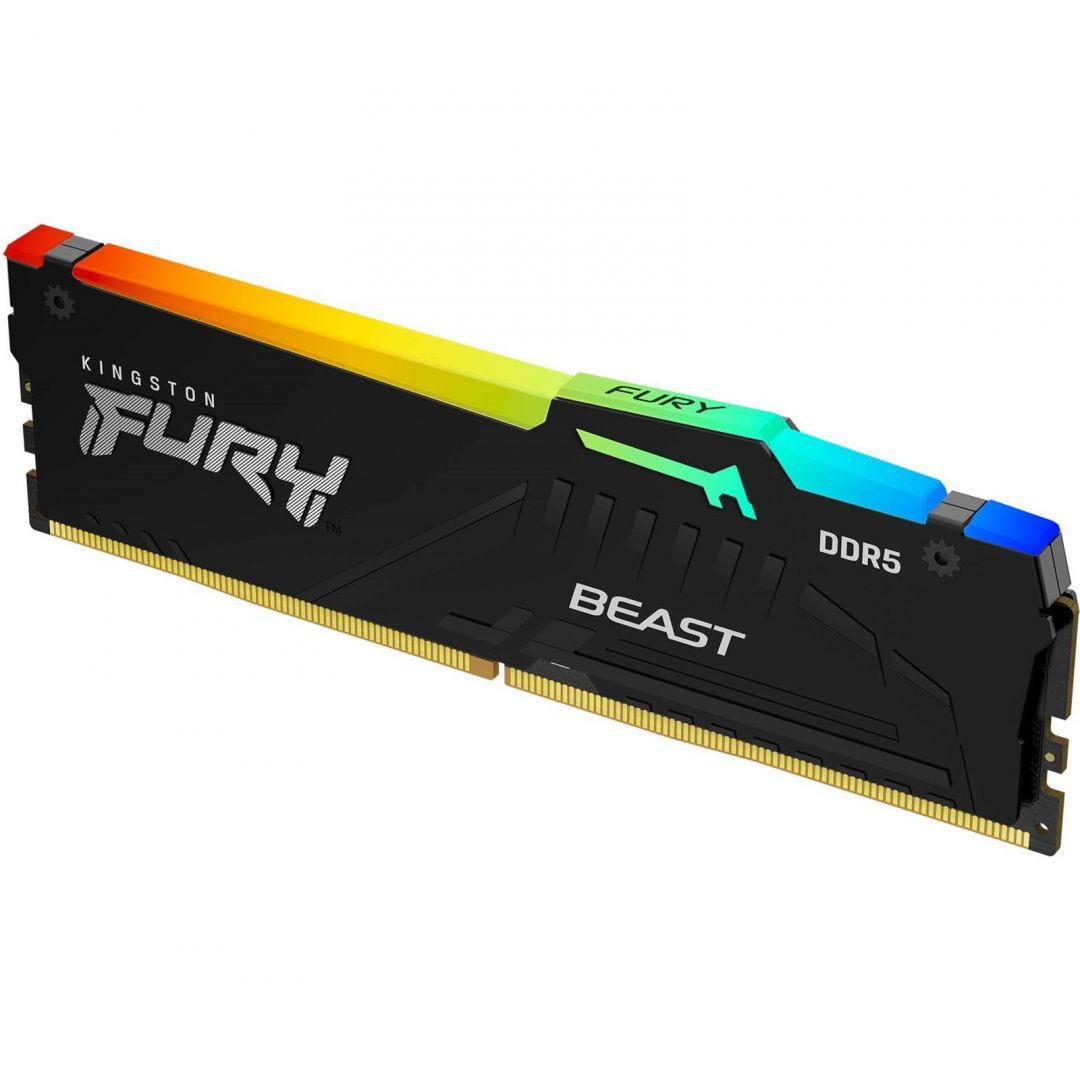 Kingston 32GB DDR5 6000MHz Fury Beast RGB Black Kingston 32GB DDR5 6000MHz Fury Beast RGB Black