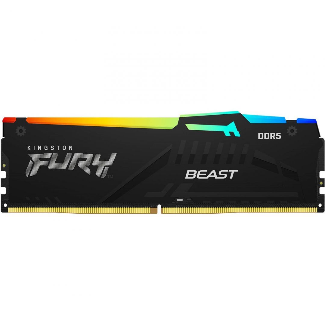 Kingston 32GB DDR5 6000MHz Fury Beast RGB Black Kingston 32GB DDR5 6000MHz Fury Beast RGB Black