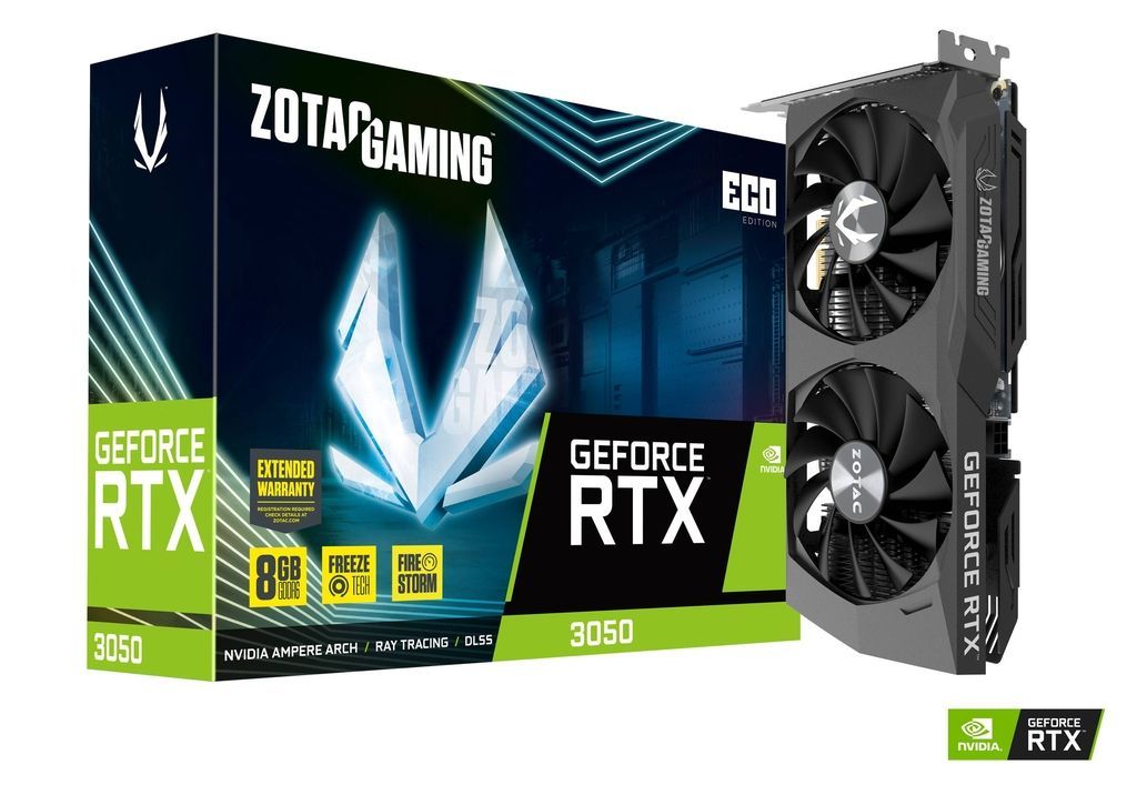 Zotac GeForce RTX3050 8GB DDR6 ECO Zotac GeForce RTX3050 8GB DDR6 ECO