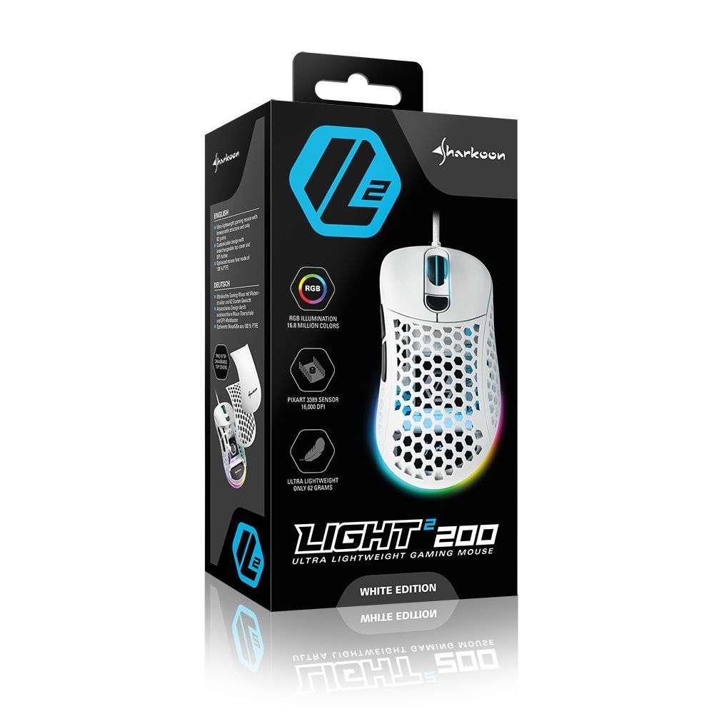 Sharkoon Light 200 Gaming mouse White Sharkoon Light 200 Gaming mouse White