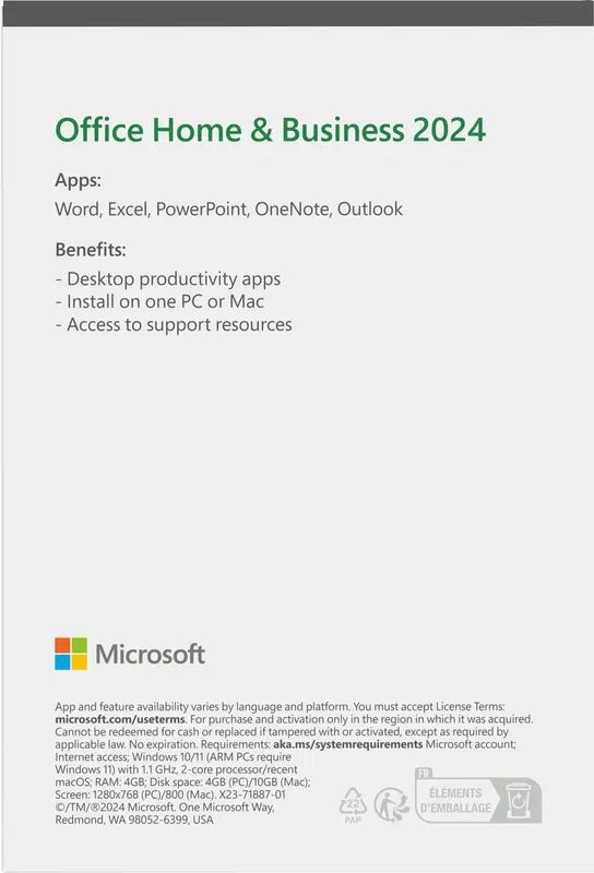 Microsoft Office 2024 Home & Business 1 Felhasználó HUN Microsoft Office 2024 Home & Business 1 Felhasználó HUN