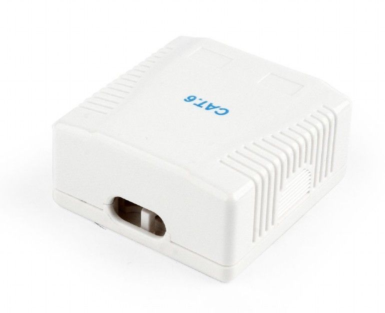 Gembird NCAC-2F6-01 CAT6 FTP 2-port surface mount box Gembird NCAC-2F6-01 CAT6 FTP 2-port surface mount box