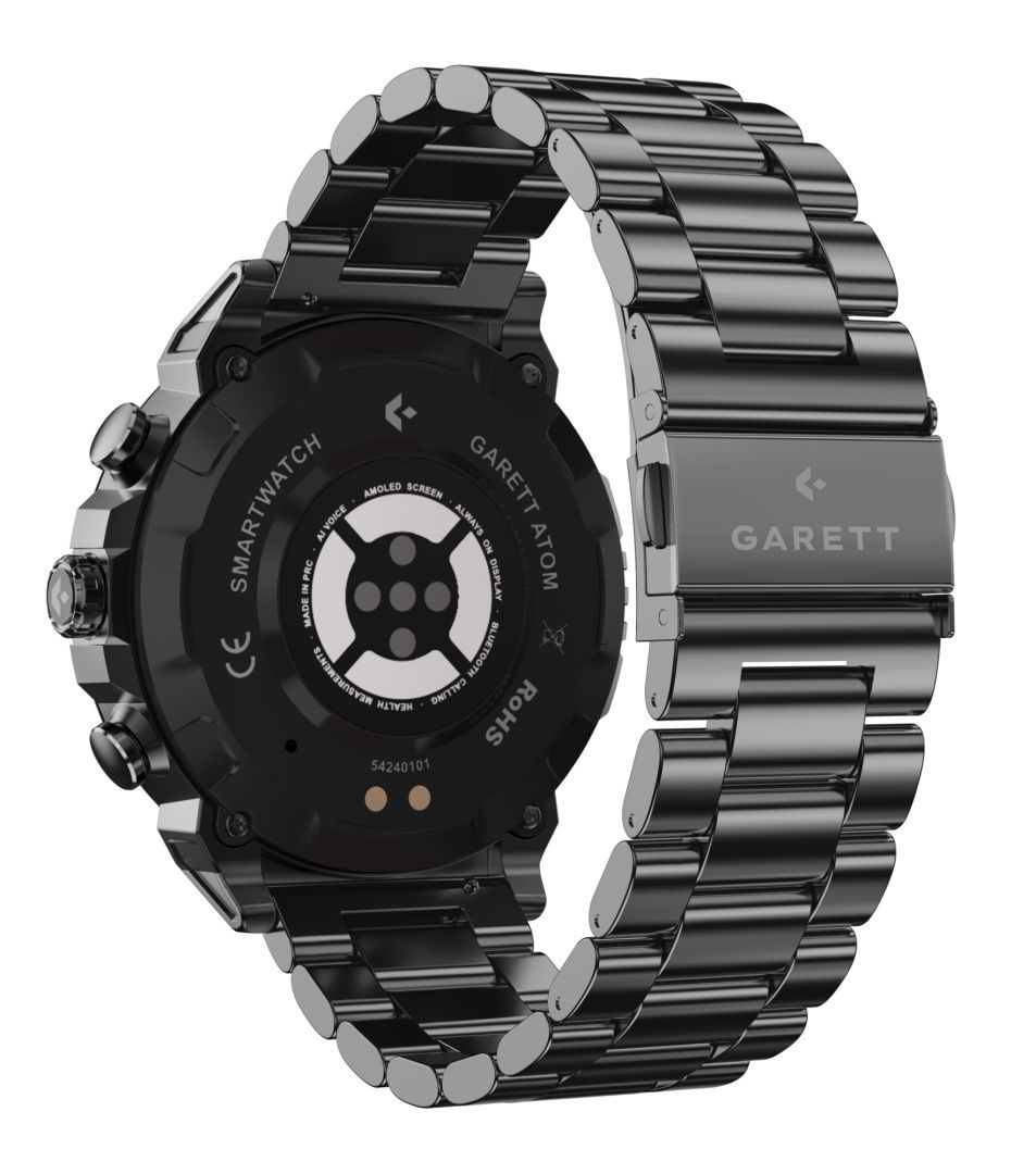 GARETT Atom Smartwatch Black Steel GARETT Atom Smartwatch Black Steel