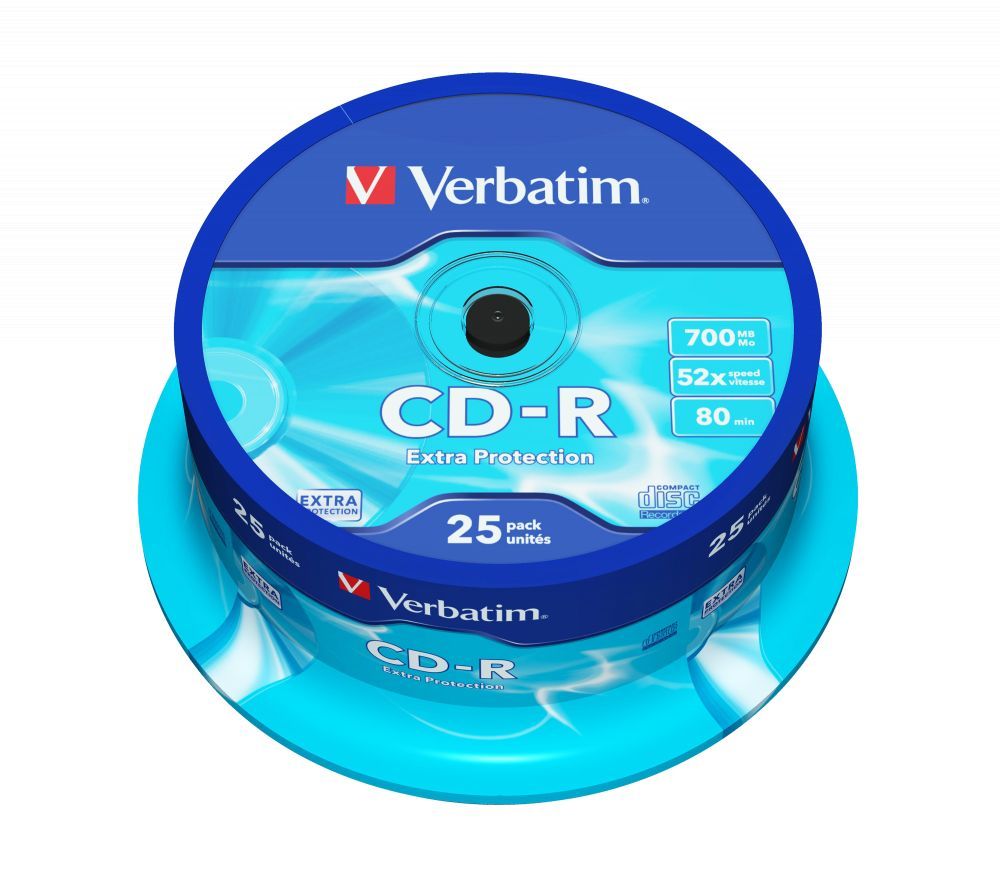 Verbatim DataLife CD-R 80 52x 25db/henger (25-ös címke) Verbatim DataLife CD-R 80 52x 25db/henger (25-ös címke)