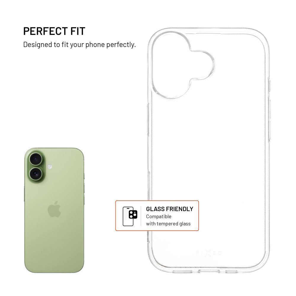 FIXED Vékony TPU AntiUV tok Apple iPhone 17 telefonhoz, átlátszó FIXED Vékony TPU AntiUV tok Apple iPhone 17 telefonhoz, átlátszó
