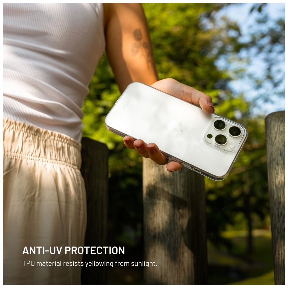 FIXED Vékony TPU AntiUV tok Apple iPhone 17 telefonhoz, átlátszó FIXED Vékony TPU AntiUV tok Apple iPhone 17 telefonhoz, átlátszó